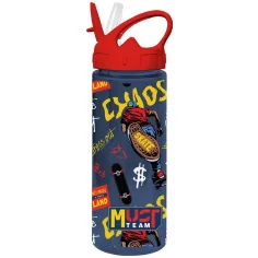 Luna: Must Team Kunststoff-Trinkflasche mit Strohhalm, verschiedene Designs, 500 ml, 1 Stück Bild 5