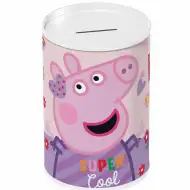 Luna: Peppa Wutz zylinderförmige Metallspardose 10x15cm