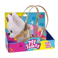 Luna: Pet Family Plüschwelpe in Hundetasche, 20 cm