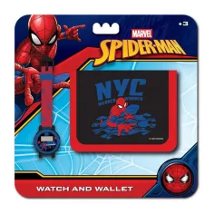 Luna: Spider-Man Digitaluhr und Geldbörse-Set