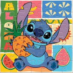 Luna: Stitch, 42-teiliges ausmalbares Puzzle Bild 2