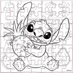 Luna: Stitch, 42-teiliges ausmalbares Puzzle Bild 3
