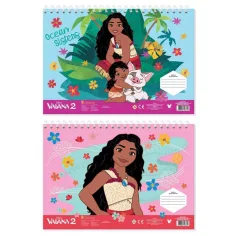 Luna: Vaiana 2 – kreatives, ausmalbares Skizzenbuch mit Aufklebern und Schablone in verschiedenen Ausführungen
