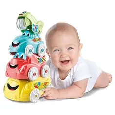 Lustige Fahrzeuge Stapelgeschicklichkeitsspiel für Babys - Clementoni Baby Bild 4
