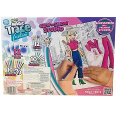 Magic Trace Studio: Strahlendes Zeichnen - Kreatives Modespielset Bild 5