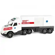 Magic Truck: Rettungswagen mit fluoreszierenden Lampen 81cm - Wader