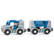 Magnetisches Polizeiauto mit Anhänger - Woodyland