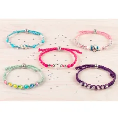 Make it Real: Charmantes Armbandherstellungsset - Schnurweben Bild 4