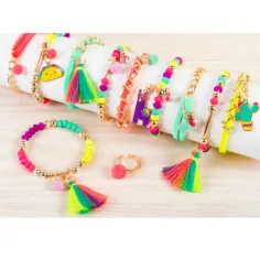 Make it Real: Schmuckherstellungsset - Schicke Neon-Pompons Bild 4