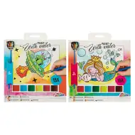 Malen Sie mit Wasser 15 flache 20x20cm