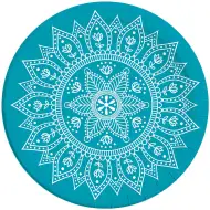 Mandala blau-weißer Pappteller 8er-Set 23 cm