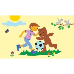Marék Veronika: Boribon spielt Fußball Diafilm Bild 3