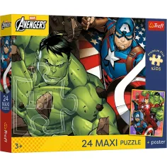 Marvel Avengers – Das Team, 24-teiliges Maxi-Puzzle – Trefl