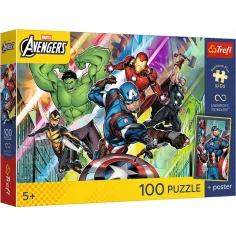 Marvel Avengers Kraft und Macht 100-teiliges Puzzle - Trefl