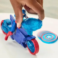 Marvel: Captain America mit Motorrad und Schildwerfer - Hasbro Bild 2