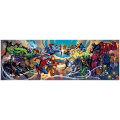 Marvel-Helden 1000-teilige Panorama-Puzzle mit Poster - Clementoni Bild 2