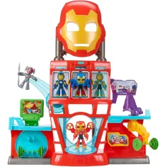 Marvel: Iron Mans Hauptquartier-Spielset mit Figuren – Hasbro Bild 2