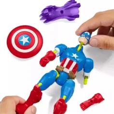 Marvel Mix Mashers: Avengers Captain America Figur mit Zubehör - Hasbro Bild 3