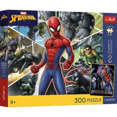 Marvel Spider-Man 300-teiliges UFT-Puzzle mit Poster - Trefl