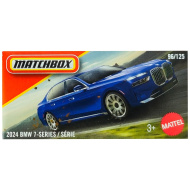 Matchbox: 2024 BMW 7er, blaues Miniaturauto im Maßstab 1:64 in Pappschachtel – Mattel