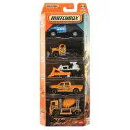 Matchbox: Construction Crew – 5-teiliges Set kleiner Autos im Maßstab 1:64 – Mattel