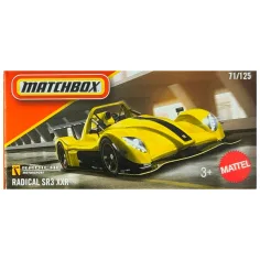 Matchbox: Radical SR3 XXR, gelbes Spielzeugauto mit Pappschachtel, 1/64 – Mattel