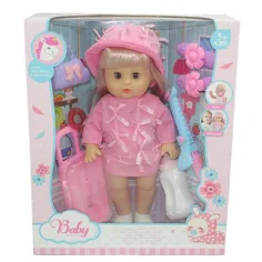 Melani 36 cm große Puppe, die pinkelt, mit Koffer, Zubehör und Soundeffekten Bild 2