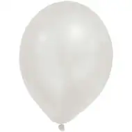 Metallic Pastell Weiß Luftballons – 8er Set