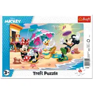 Mickey Maus Strandvergnügen Rahmenpuzzle 15-teilig - Trefl