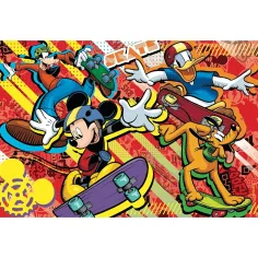 Micky Maus 2-in-1 60-teiliges Puzzle und Malbuch 50x35cm – Lisciani Bild 2