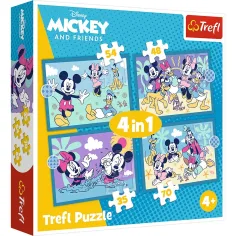 Micky Maus und Freunde 4-in-1 Puzzle 35-48-54-70-teilig - Trefl