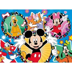 Micky Maus und seine Freunde 2-in-1 24-teiliges Eco-Mini-Puzzle und Ausmalbild 35x25cm – Lisciani Bild 3