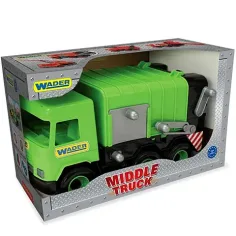 Middle Truck: Müllwagen 43cm grün - Wader Bild 2