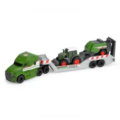 Mikro-Transport-Lkw mit Fendt-Traktor und Ballenpresse – Dickie Toys Bild 3