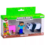 Minecraft 3D Toppeez, 2. Serie, 3-teiliges Figuren-Set, verschiedene Ausführungen - 1 Stück