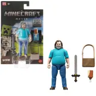 Minecraft: Eine Minecraft-Film Steve Actionfigur mit Zubehör – Mattel