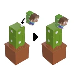 Minecraft Enthüllungs-Minifigur im Aufbewahrungsbehälter – Kaktus – Mattel Bild 4