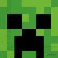 Minecraft Papierserviettenset – 2-lagig, 33x33 cm, 20 Stück