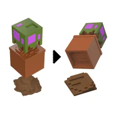 Minecraft Reveal Minifigur im Aufbewahrungswürfel – Eiche – Mattel Bild 2