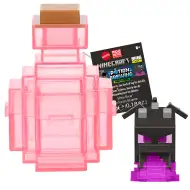 Minecraft Reveal Minifigur in rosa Aufbewahrungsbox – Mattel