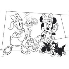 Minnie Maus 2-in-1 Maxi 2x24-teiliges Puzzle und Malset 50x35cm – Lisciani Bild 3
