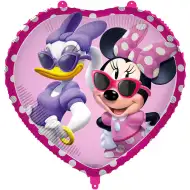 Minnie Maus herzförmiger Folienballon 46cm