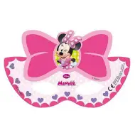 Minnie Maus rosa Papiermaske 6 Stück