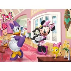 Minnie Maus und Daisy Duck Abenteuer 2-in-1 Eco Maxi Puzzle mit 24 Teilen und Malvorlage 70x50cm – Lisciani Bild 2