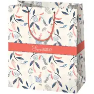 Mit Liebe! Bunte Blumen Riesengeschenktasche 33x15x44cm