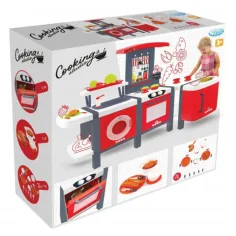 Mochtoys: Cooking Studio XXL Spielküche mit 28 Zubehörteilen 141x68x101cm Bild 2