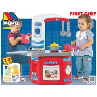 Molto: Meine erste Spielküche rot 12-teiliges Set 65x27x68cm