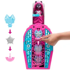 Monster High: Die Geheimnisse der schaurig guten Freunde – Schaurige Ermittlungen: Hauntlywood-Geheimnisse Catty Noir Puppe - Mattel Bild 3