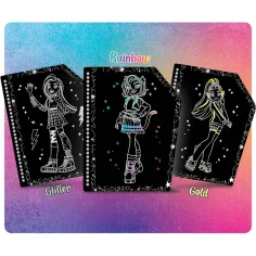 Monster High Freunde für immer Kratzbild-Set, 44-seitig – Lisciani Bild 2