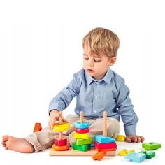 Montessori Holz-Turmbausatz - Woodyland Bild 2